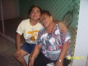 Rosario and her mom