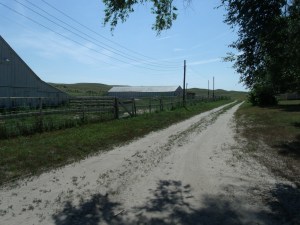 Looking toward the main house from the cabins.....