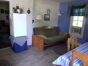 Living room of smaller cabin