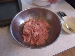 We again used pork and chicken.