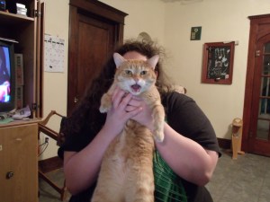 Lil Devil does NOT like playing Lion King!