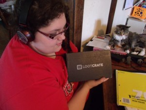 Bela couldn't wait to open it!