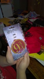 ...and the Harry Potter luggage tag!  She will use that very soon, I suspect.