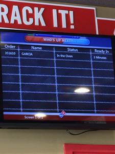 It was nice to see how fast dinner would be served!