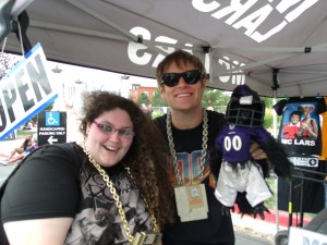 MC Lars and Mr. Raven posed with Bela.  I got a FREE CD!  