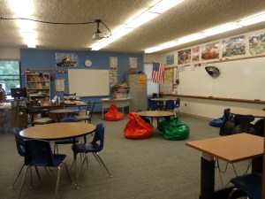 This is the view from the door.