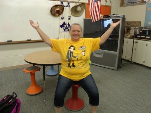 I was rocking my Poe shirt today.