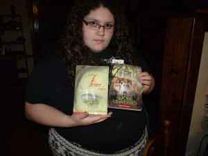 Bela loves books almost as much as I do.